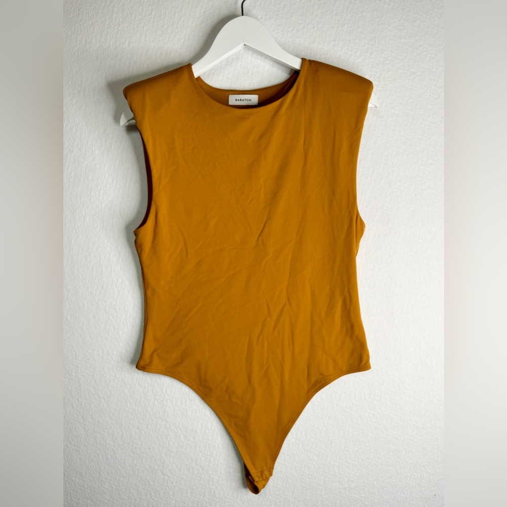 Aritzia Babaton Women’s Contour Sleeveless Shoulder Pad Bodysuit Sz XL